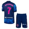 Conjunto (Camiseta+Pantalón Corto) Atlético Madrid Griezmann 7 Tercera Equipación 2024-25 - Niño